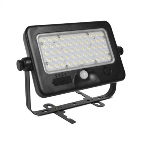 Projecteur LED Solaire Avec Détecteur - 10W 4000°K IP44 + Chargeur USB 3 Projecteur LED Solaire Avec Détecteur - 10W 4000°K IP44 + Chargeur USB – Image 3