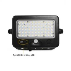 Projecteur LED Solaire Avec Détecteur - 10W 4000°K IP44 + Chargeur USB 8 Projecteur LED Solaire Avec Détecteur - 10W 4000°K IP44 + Chargeur USB -Maison Moderne Electricite projecteur led solaire avec detecteur 10w 4000k ip44 chargeur usb miidex 3