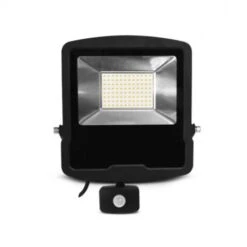 Projecteur LED + Détecteur - Noir - 100W - 3000°K - IP65