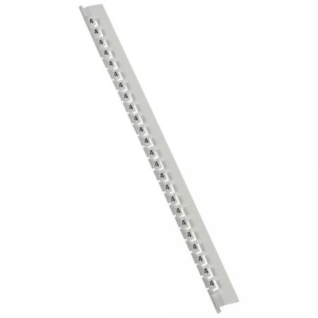 Legrand Réglette 24 Repères Mémocab Larg. 2,3mm - Chiffre 4 - Emballage 600 1 Legrand Réglette 24 Repères Mémocab Larg. 2,3mm - Chiffre 4 - Emballage 600