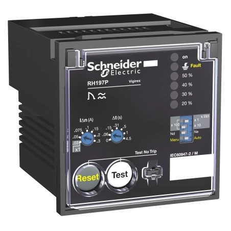 Schneider® Relais Différentiel 380 À 415V CA - Vigirex RH197P 1 Schneider® Relais Différentiel 380 À 415V CA - Vigirex RH197P