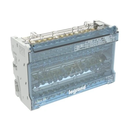 Répartiteur Modulaire Tétrapolaire 125A 14 Départs à Barreaux étagés 8 Modules LEGRAND 1 Répartiteur Modulaire Tétrapolaire 125A 14 Départs à Barreaux étagés 8 Modules LEGRAND