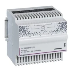 Legrand Répartiteur Télévision TNT Et Satellite 4 Sorties RJ45 - 4 Modules