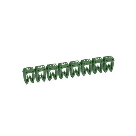 Legrand Repère CAB 3 Pour Filerie 0,5mm² à 1,5mm² - Chiffre 5 - Vert - Emballage : 1200 1 Legrand Repère CAB 3 Pour Filerie 0,5mm² à 1,5mm² - Chiffre 5 - Vert - Emballage : 1200