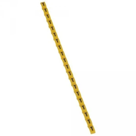 Legrand Repère Duplix - Lettre T - Noir Sur Fond Jaune - Emballage 600 1 Legrand Repère Duplix - Lettre T - Noir Sur Fond Jaune - Emballage 600
