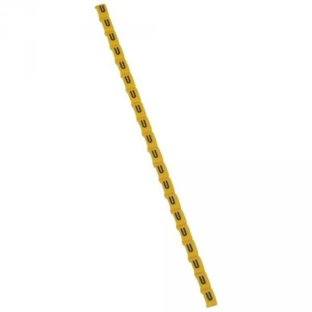 Legrand Repère Duplix - Lettre U - Noir Sur Fond Jaune - Emballage 600 1 Legrand Repère Duplix - Lettre U - Noir Sur Fond Jaune - Emballage 600