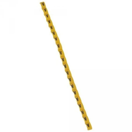 Legrand Repère Duplix - Lettre V - Noir Sur Fond Jaune - Emballage 600 1 Legrand Repère Duplix - Lettre V - Noir Sur Fond Jaune - Emballage 600