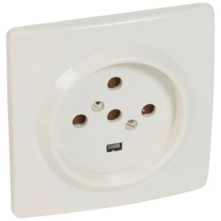 Legrand Socle 3P+N+T - 95x95mm à Vis Avec éclips De Protection 1 Legrand Socle 3P+N+T - 95x95mm à Vis Avec éclips De Protection