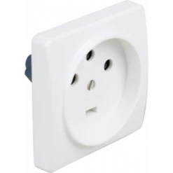 Socle à Encastrer - 20A - 75x75mm - 3P+T