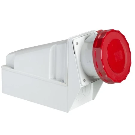 Schneider® Socle De Prise Industrielle 63 A - 3P+T - 380..415 V CA - IP 67 - PRATIKA 1 Schneider® Socle De Prise Industrielle 63 A - 3P+T - 380..415 V CA - IP 67 - PRATIKA