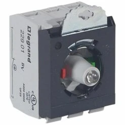 Legrand Sous-ensemble Bloc Pour Tête Lumineuse - Raccordement à Vis - 230V~ - NO+NF Rouge