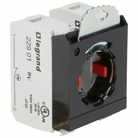 Legrand Sous-ensemble Bloc Pour Tête Non Lumineuse - Raccordement à Vis - 2NF Et étrier 3 Postes 1 Legrand Sous-ensemble Bloc Pour Tête Non Lumineuse - Raccordement à Vis - 2NF Et étrier 3 Postes