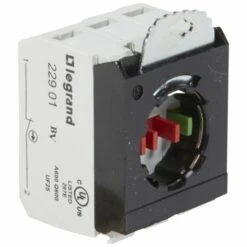 Legrand Sous-ensemble Bloc Pour Tête Non Lumineuse - Raccordement à Vis - NO+2NF Et étrier 3 Postes