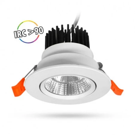 Spot LED Encastrable 7W 3000°K - Orientable - IRC90 1 Spot LED Encastrable 7W 3000°K - Orientable - IRC90