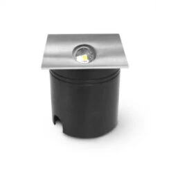 Spot LED Encastrable Balise - 80 X 80mm - 3W - Carré - 3000K - IP54