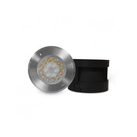 Spot LED Encastrable Sol Rond 9W RGB+W Inox 304 3 Spot LED Encastrable Sol Rond 9W RGB+W Inox 304 – Image 3