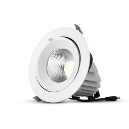 Spot LED Escargot Inclinable Et Orientable 20W 3000°K IRC90 2 Spot LED Escargot Inclinable Et Orientable 20W 3000°K IRC90 – Image 2