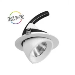 Spot LED Escargot Inclinable Et Orientable 20W 3000°K IRC90