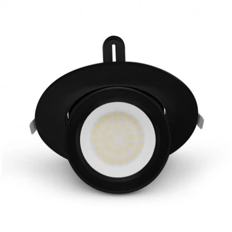 Spot LED Escargot Rond - Inclinable / Orientable 38W CCT - Noir 2 Spot LED Escargot Rond - Inclinable / Orientable 38W CCT - Noir – Image 2