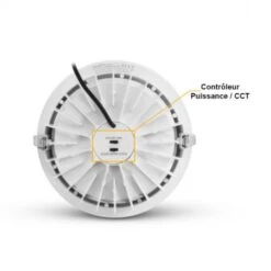 Spot LED Fixe Rond 25-30W CCT - Blanc 7 Spot LED Fixe Rond 25-30W CCT - Blanc -Maison Moderne Electricite spot led fixe rond 25 30w cct blanc miidex 2