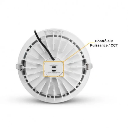 Spot LED Fixe Rond 25-30W CCT - Blanc 3 Spot LED Fixe Rond 25-30W CCT - Blanc – Image 3