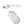 Spot LED Sur Rail Avec Adaptateur 3 Allumages - Blanc - 10/15/20W CCT - Angle Ajustable