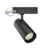 Spot LED Sur Rail Avec Adaptateur 3 Allumages - Noir - 10/15/20W CCT - Angle Ajustable