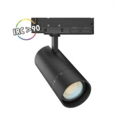 Spot LED Sur Rail Avec Adaptateur 3 Allumages - Noir - 10/15/20W CCT - Angle Ajustable