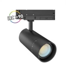 Spot LED Sur Rail Avec Adaptateur 3 Allumages - Noir - 25/30/35W CCT - Angle Ajustable