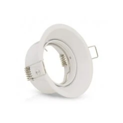 Support De Spot Basse Luminance Rond Rotatif Orientable Blanc Ø85mm