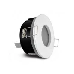 Support De Spot BBC Rond étanche Blanc Ø83x59mm IP65