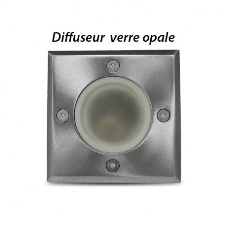 Support De Spot LED Encastrable Sol + Douille GU10 Et GU5.3 - Inox 316L 4 Support De Spot LED Encastrable Sol + Douille GU10 Et GU5.3 - Inox 316L – Image 4