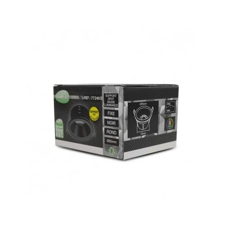 Support De Spot Rond Basse Luminance Noir Ø83mm IP20 4 Support De Spot Rond Basse Luminance Noir Ø83mm IP20 – Image 4