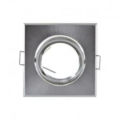 Support Plafond Carré Orientable Argent 83x83mm