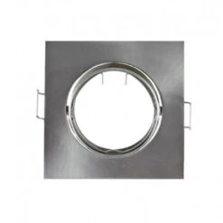 Support Plafond Carré Orientable Argent 85x85mm