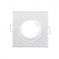 Support Plafond Carré Orientable Blanc 84x84mm