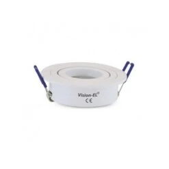 Support Plafond Rond Blanc Orientable Ø92mm