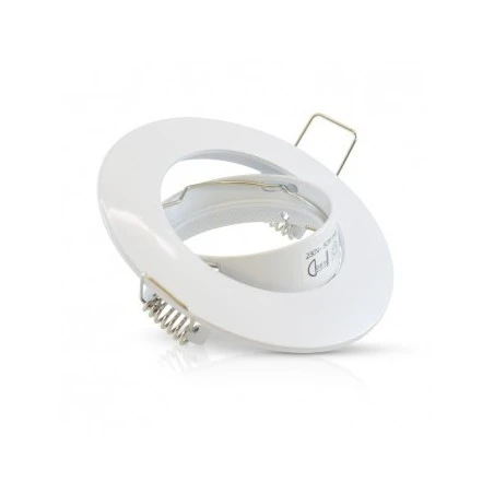 Support Plafond Rond Orientable Blanc Ø93mm 2 Support Plafond Rond Orientable Blanc Ø93mm – Image 2