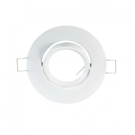 Support Plafond Rond Orientable Blanc Ø93mm 1 Support Plafond Rond Orientable Blanc Ø93mm