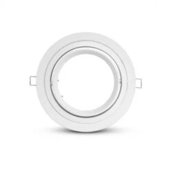 Support Spot LED Encastrable Plafond Rond ES111 - Orientable - Blanc - Ø170mm