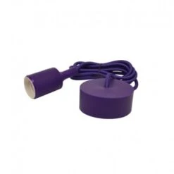 Suspension Douille Silicone E27 - Violet