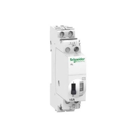 Schneider® Télérupteur Inverseur 16A 1NO+1NF 24VCA 12VCC 50-60HZ - ACTI9, ITLi 1 Schneider® Télérupteur Inverseur 16A 1NO+1NF 24VCA 12VCC 50-60HZ - ACTI9, ITLi