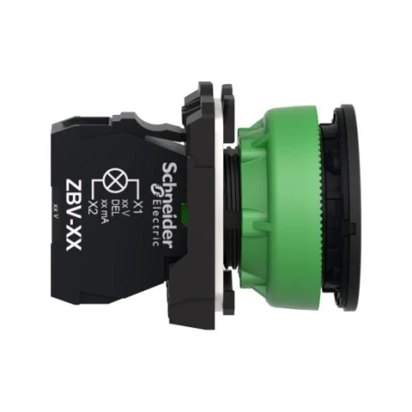 Schneider® Voyant Lumineux DEL - Flush - Vert - 230V - Vis étrier - Harmony XB5 2 Schneider® Voyant Lumineux DEL - Flush - Vert - 230V - Vis étrier - Harmony XB5 – Image 2