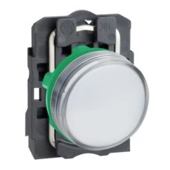 Schneider® Voyant Lumineux LED Ø22 - Blanc - 24V - Vis étrier